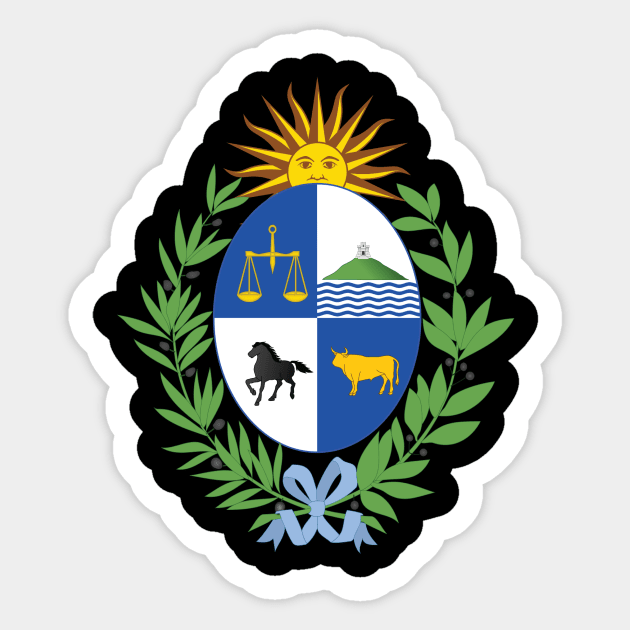 Uruguay Sticker by Wickedcartoons